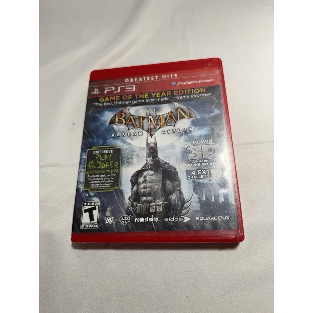 Batman Arkham Asylum Game of the Year Edition PS3 Video Game 3D
